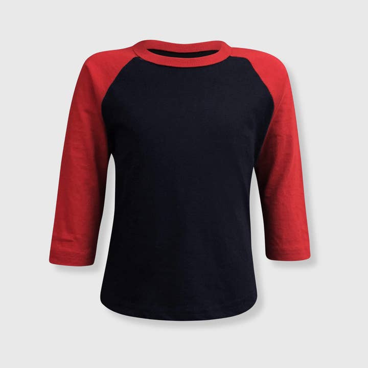 ILTEX Apparel - Wholesale T-Shirt - Kids - Kids 3/4 Sleeve Raglan Baseball T-Shirt – 25+ Colors18