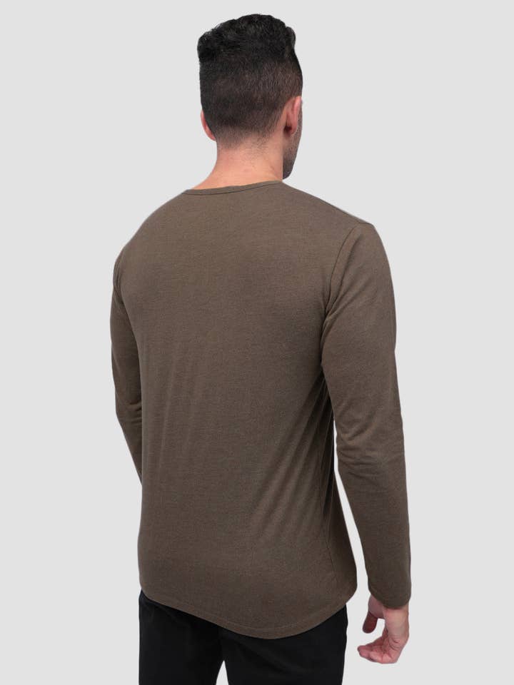 INTO THE AM – Großhandel T-Shirt – Herren – Langarm-Henley-Shirt für Herren (Marke)28