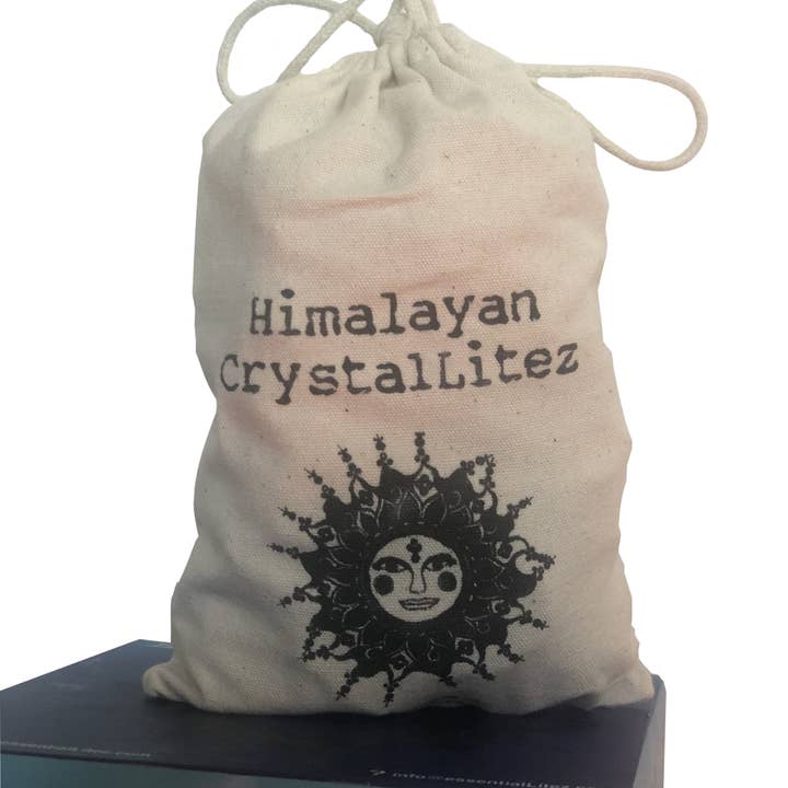 Himalayan CrystalLitez & EssentialLitez - Wholesale Spiritual stone/crystal - Natural Himalayan Salt Crystal Rocks(2 lbs cotton bag)1