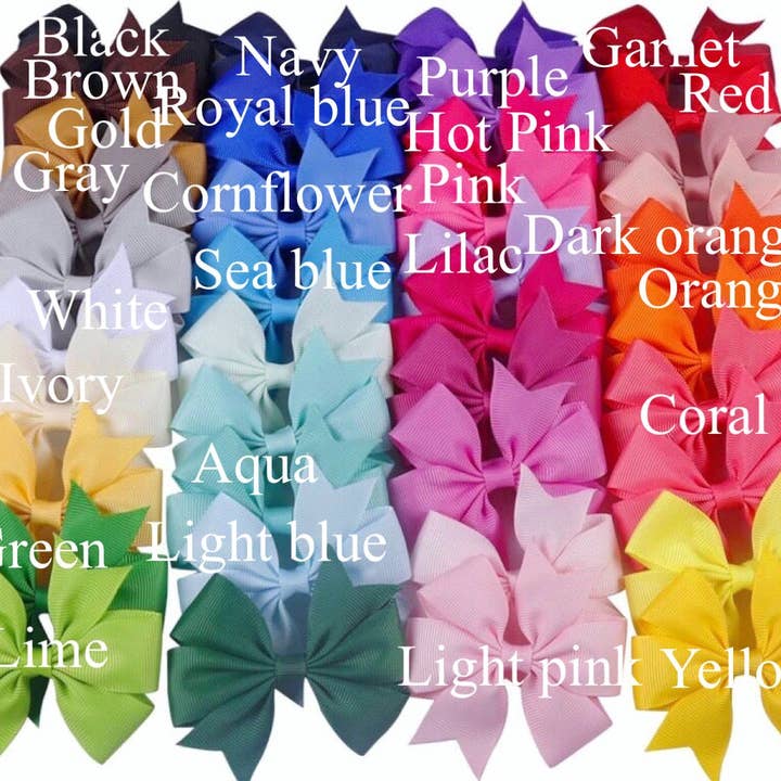 Rylee Faith Designs – wholesale Hair bow – Kids – Single 3" Pinwheel Bows2