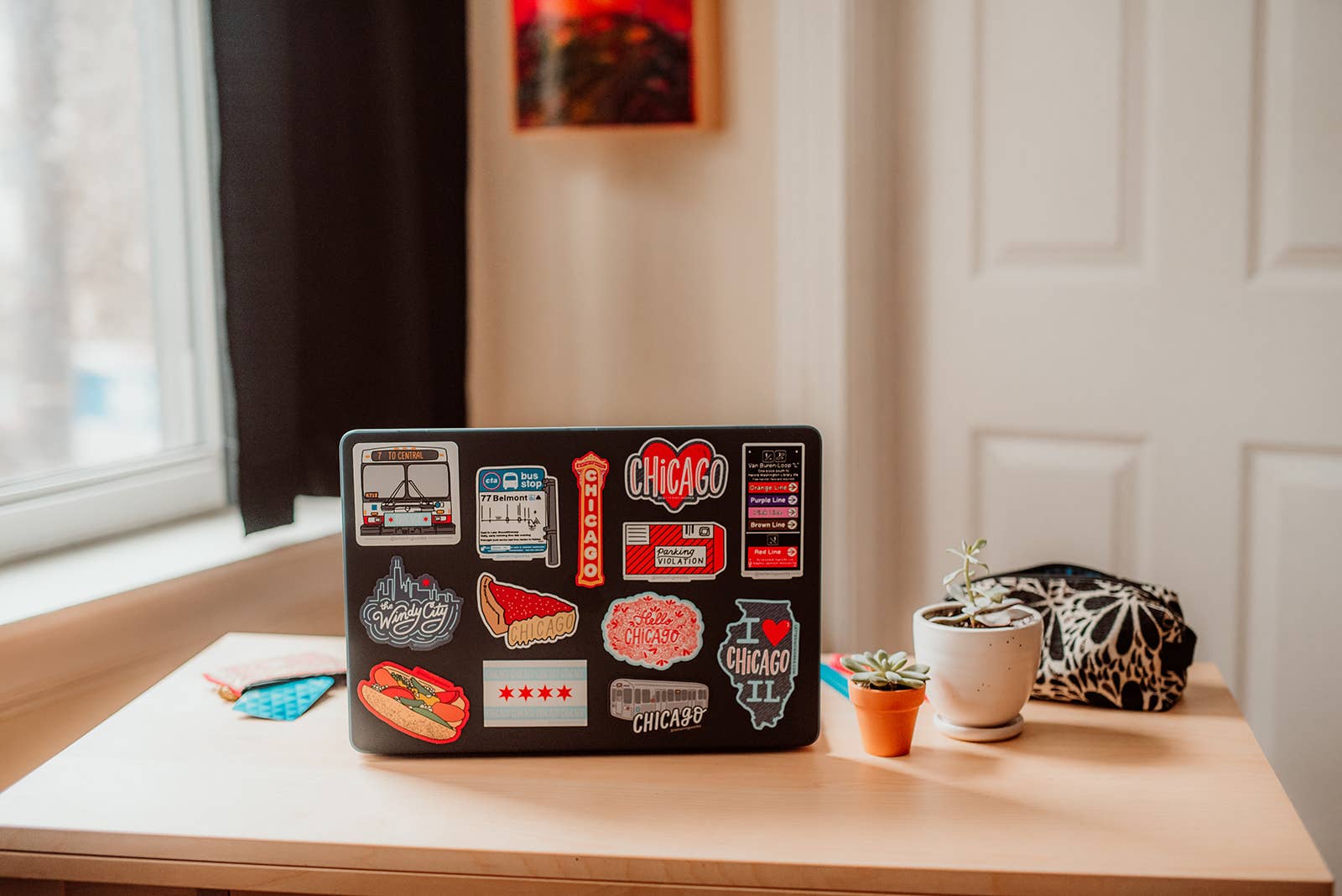 Lettering Works - Wholesale Sticker - Chicago Pizza Vinyl Sticker3