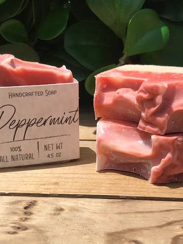 Savon menthe poivrée pour la vente par Natures Karess