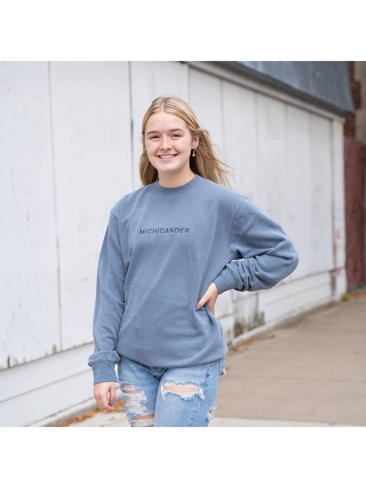 Jupmode - Wholesale Sweatshirt - Unisex - Michigander Embroidered Sweatshirt2