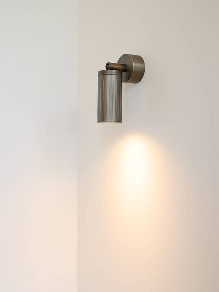 Luminar Canopy Wall Light | Browned Brass for wholesale by Rama Lights