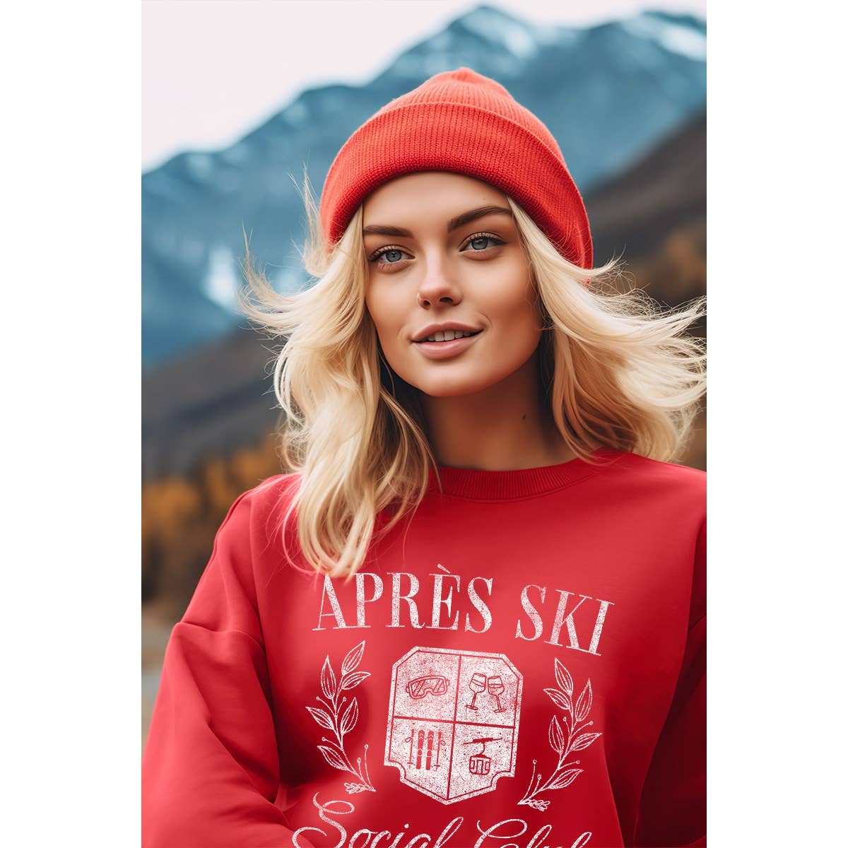 Illustrated Society - Wholesale Sweatshirt - Women's - APRES SKI SOCIAL CLUB  GRAPHIC SWEATSHIRTS3