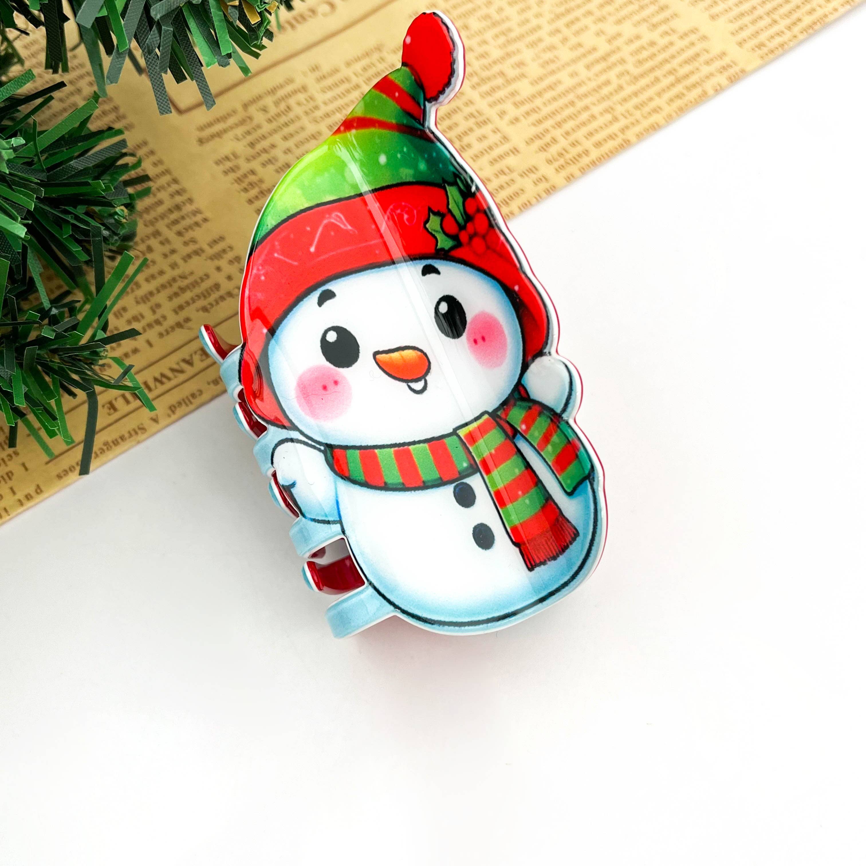 TheDivaSoap - Vente Pince à cheveux – femme - Série de pinces à cheveux de Noël, pince à cheveux amusante pour les fêtes6