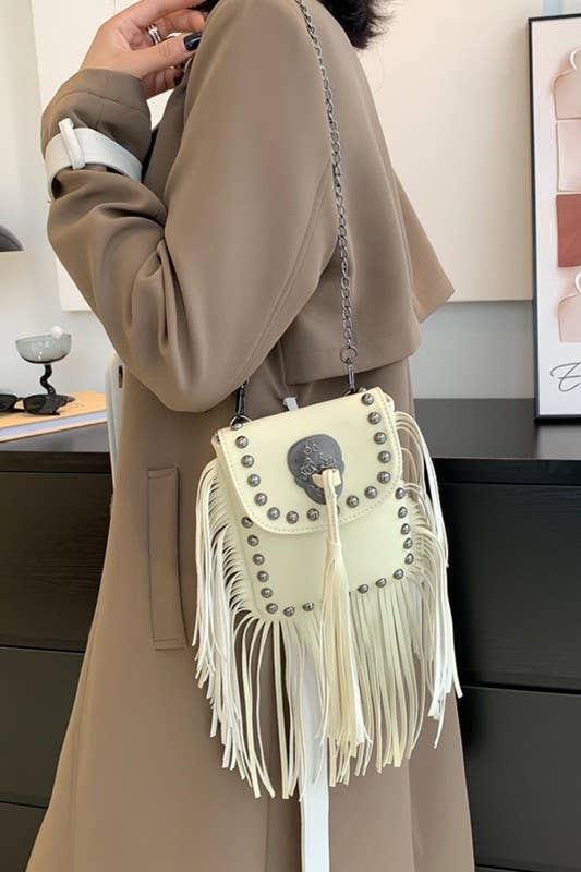 ACCITY - Wholesale Crossbody Bag - Women's - TASSEL POINT ONE SHOULDER BAG WITH FRINGE_CUAB00383