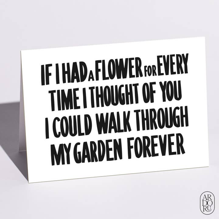 Love Card - "If I Had A Flower" for wholesale by ArdorU