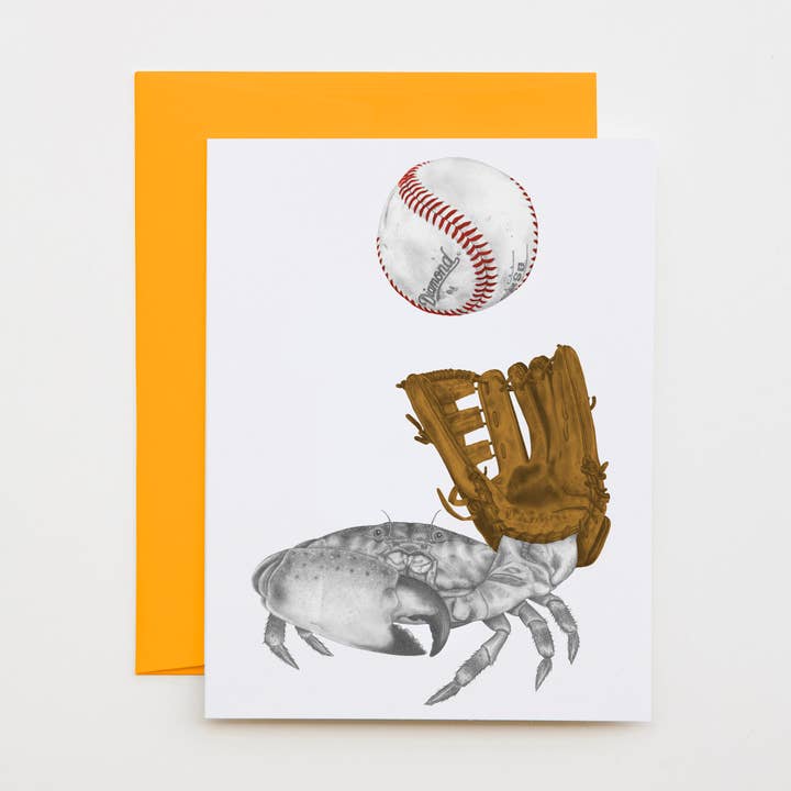 JR de la Paz Stone Crab Note Card for wholesale by Central & Gus