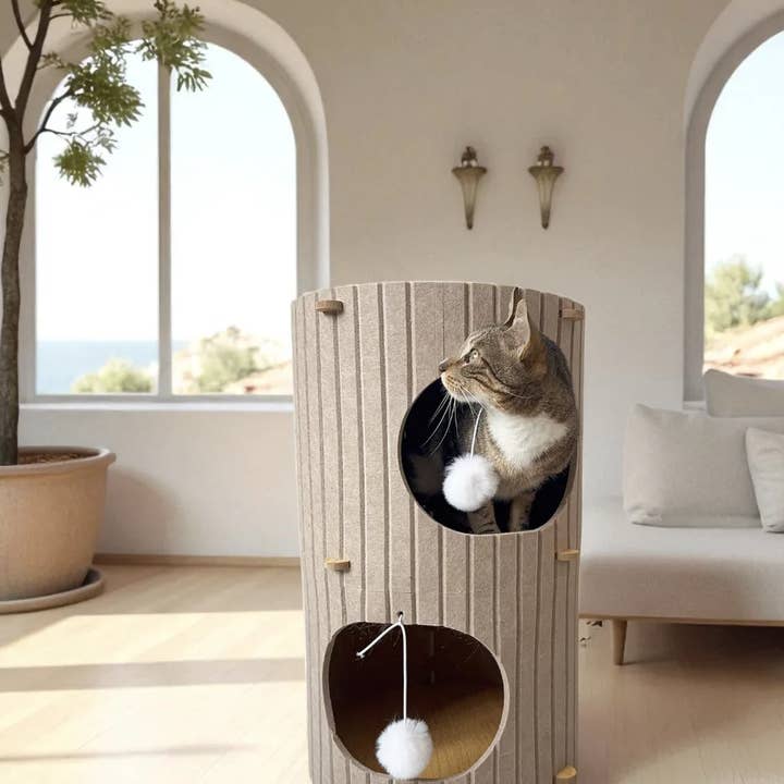 Althea Living - Wholesale Pet Bed - Cat - Mediterranean Felt House10