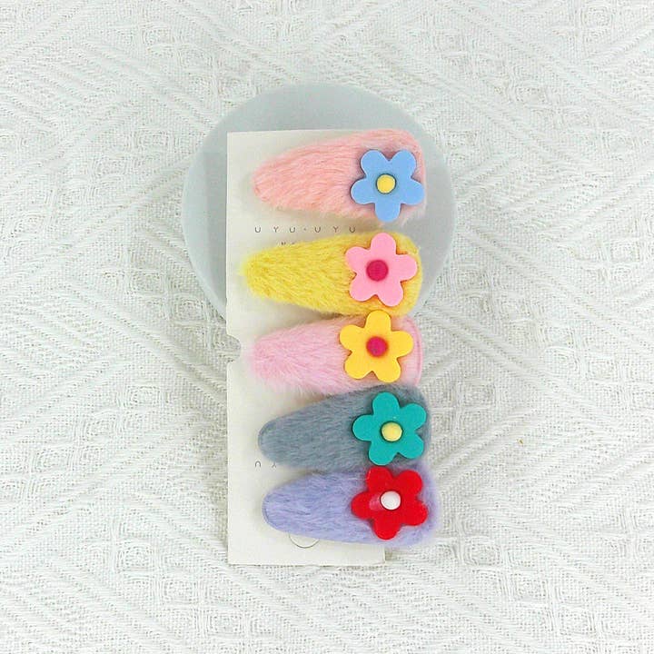 TAPA fashion – Clips para cabelo - Criança por atacado – Ganchos de Cabelo com Pom Pom de Desenhos Animados para Crianças BH4229-3 (12PC)1