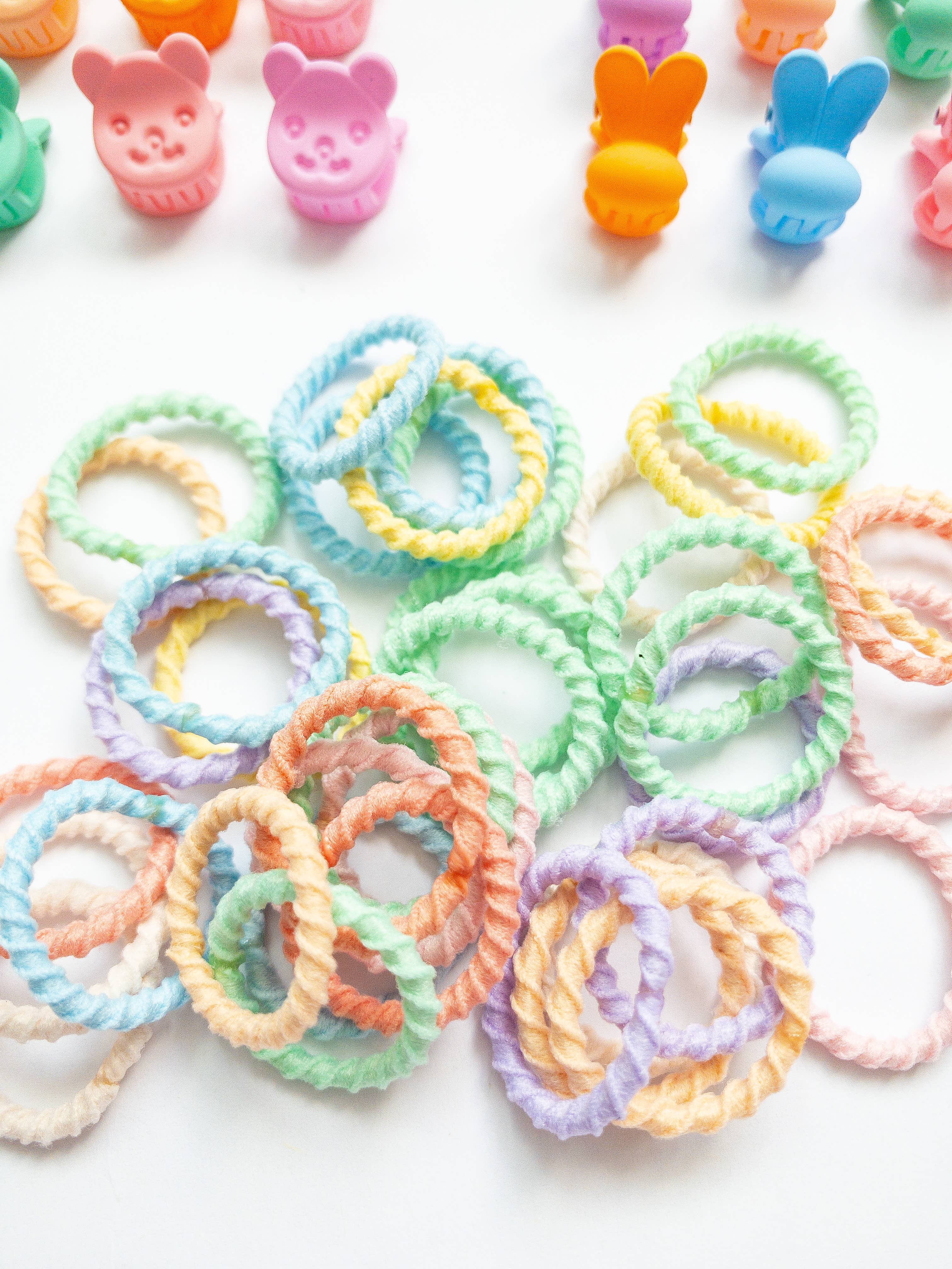 Eggy Cakes - Wholesale Hair Clip - Kids - Bears & Bunnies Hair Claw & Tie Set7