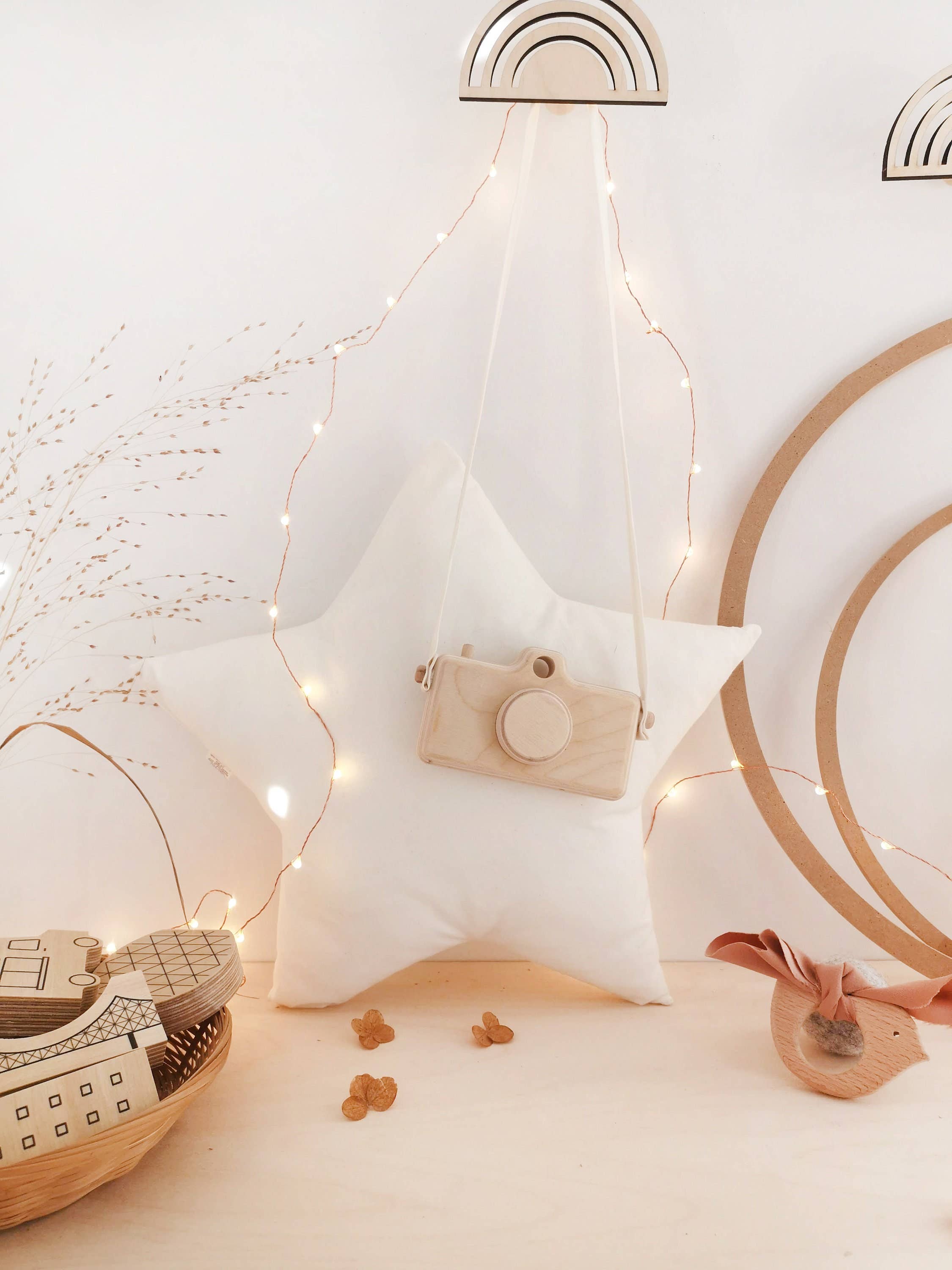 The Butter Flying - Wholesale Wood Toy - Kids - Handmade Wooden Camera Toy for Toddlers 7