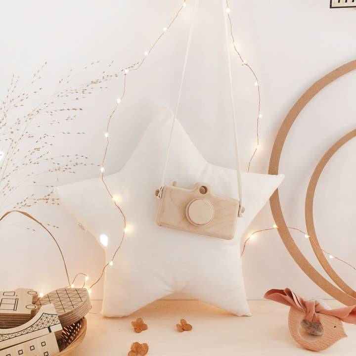 The Butter Flying - Wholesale Wood Toy - Kids - Handmade Wooden Camera Toy for Toddlers 7