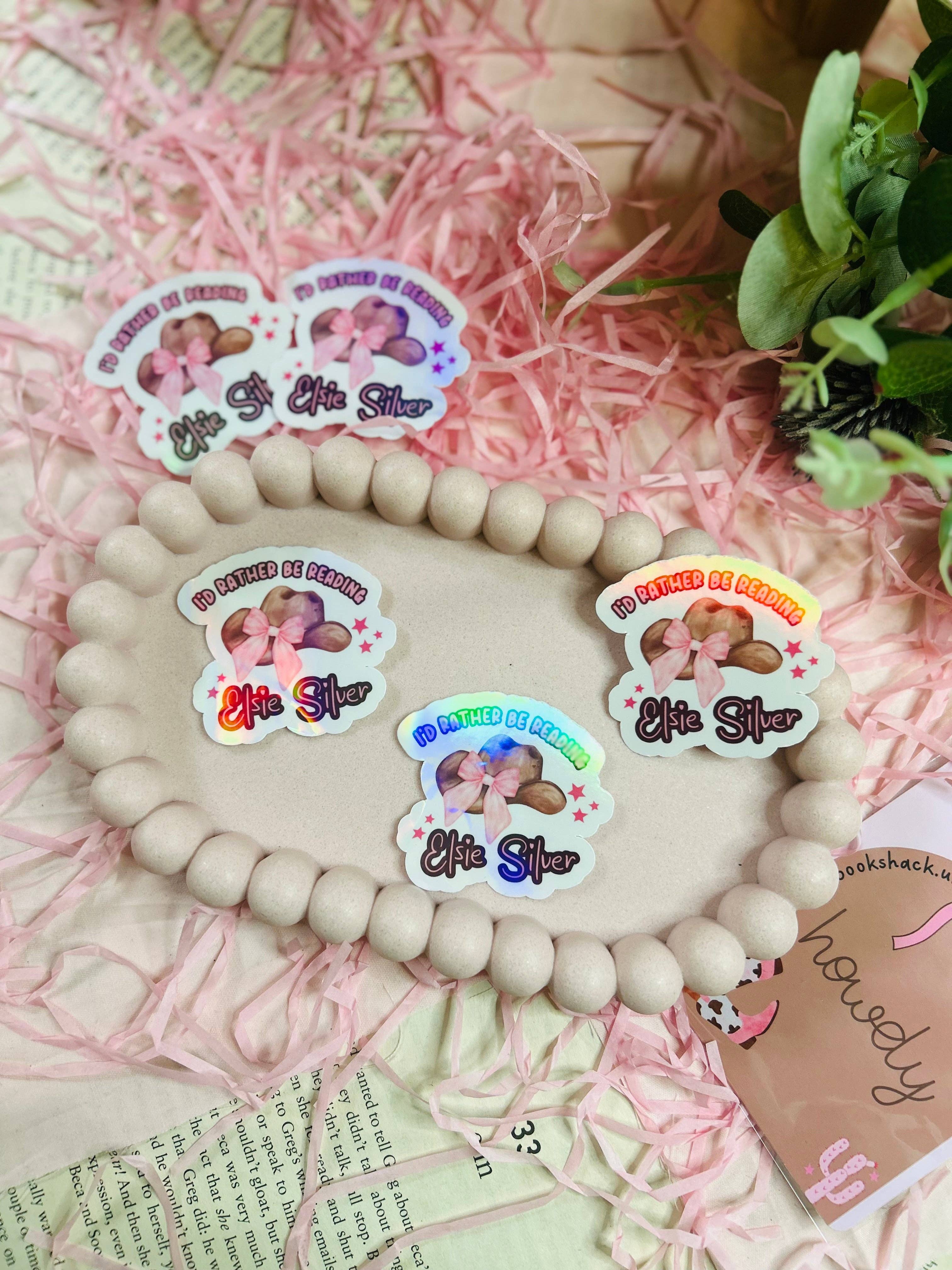 TheBookShack - Wholesale Sticker - I'd Rather Be Reading – Elsie Silver Holographic Sticker3