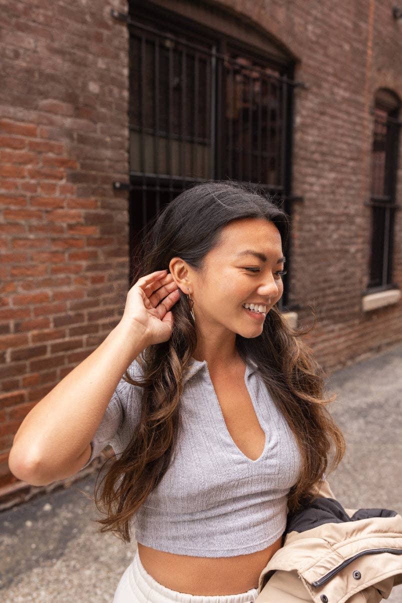 Spiffy & Splendid - Wholesale Hoop Earrings - Luxe Star Hoops - Silver // Jewelry, Earrings3