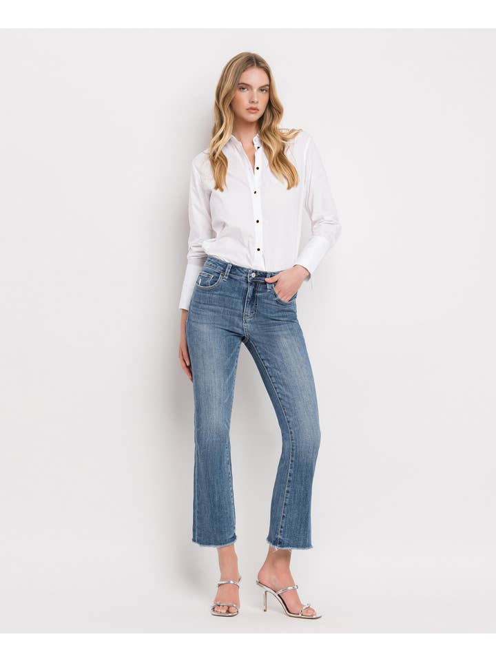 Virtuous HIGH RISE KICK FLARE JEANS LV1054 for wholesale on Faire
