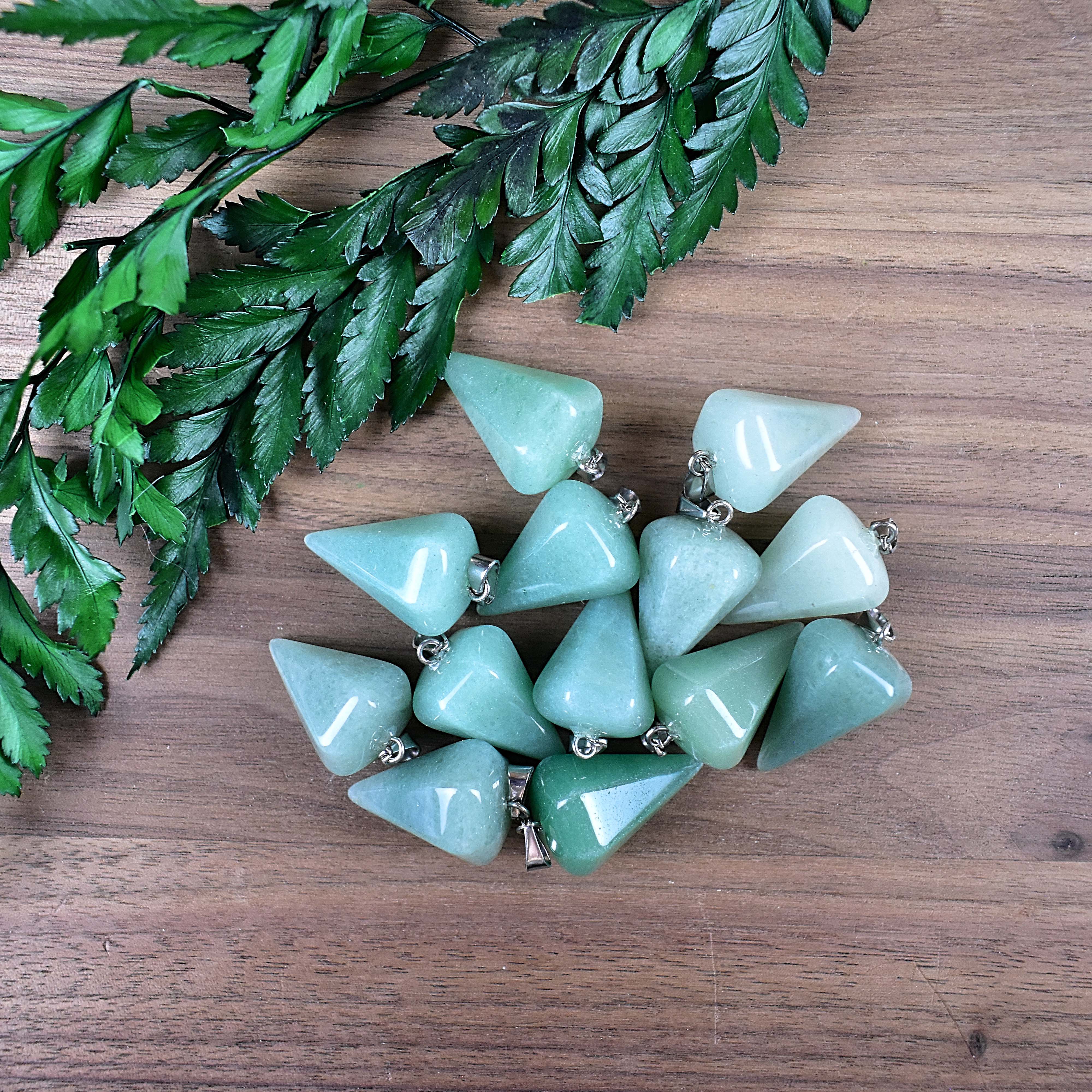 Ewelina Pas Jewelry – Großhandel Kette mit Anhänger/Charm – Halskette mit grünem Aventurin-Pendel3