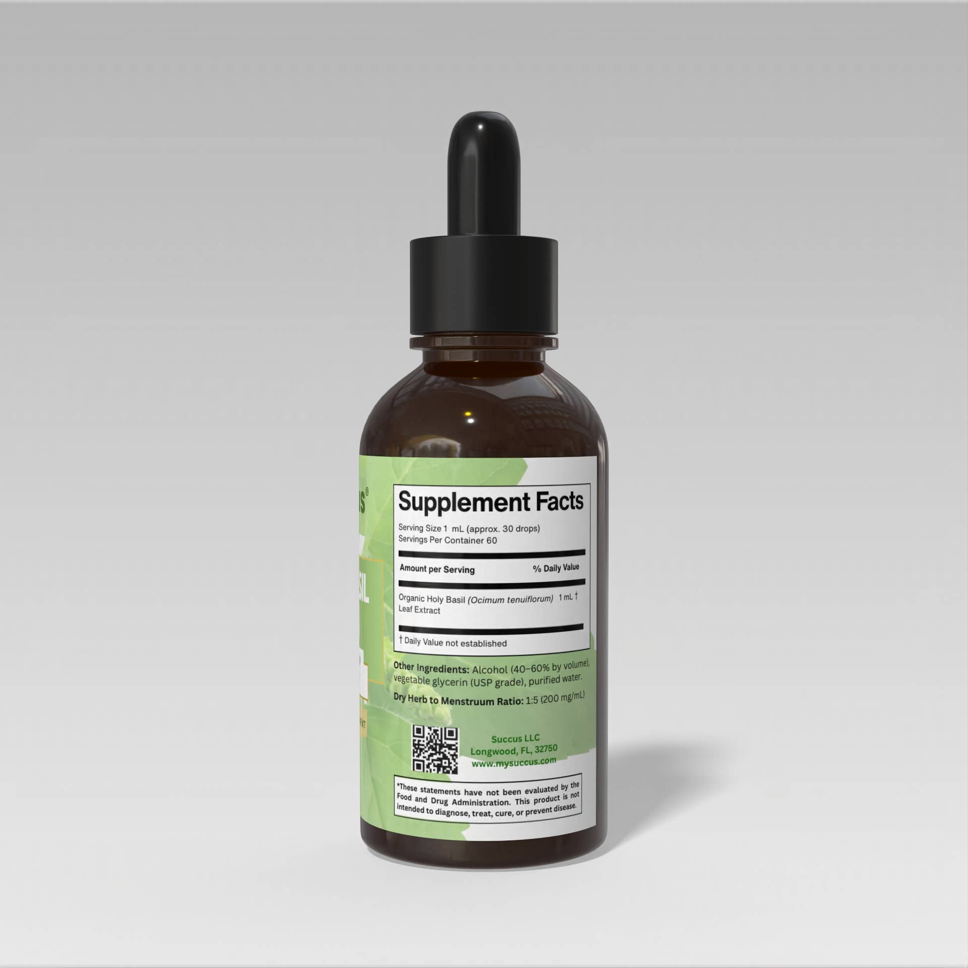 Succus - Wholesale Tincture - Holy Basil Tincture – Calming Herbal Balance1