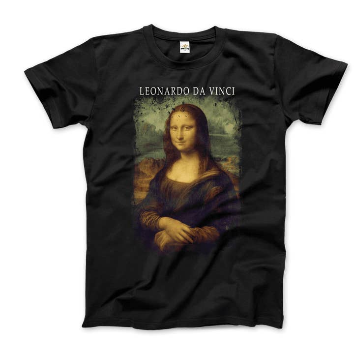Leonardo Da Vinci, Mona Lisa, 1503~1519 Artwork T-Shirt for wholesale by Art-O-Rama Shop