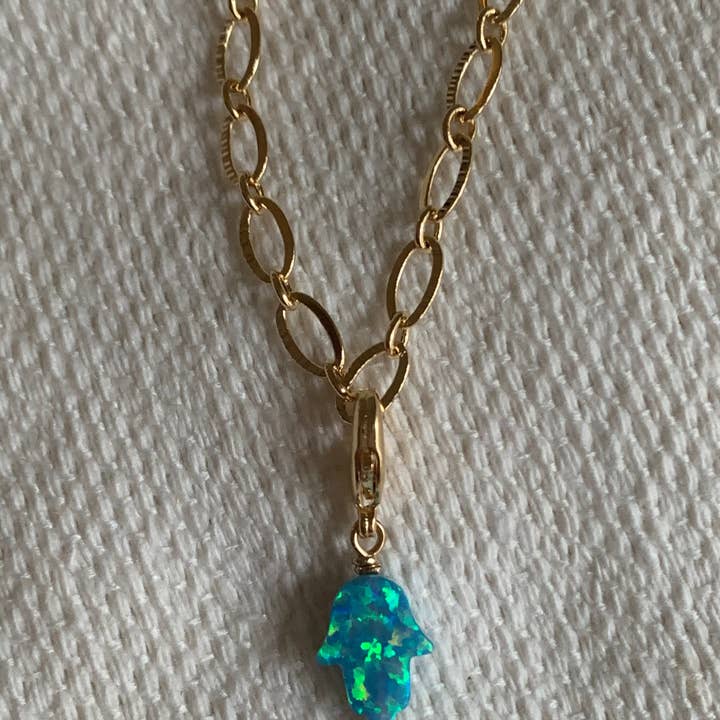 CHARMS HOOFD BLAUW voor wholesale door Shamai