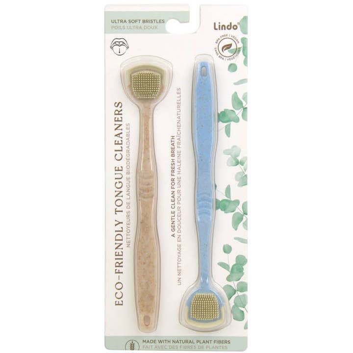 Lindo - Wholesale Tongue Scraper - Lindo Eco-Friendly Tongue Cleaner - 2pcs/pk2
