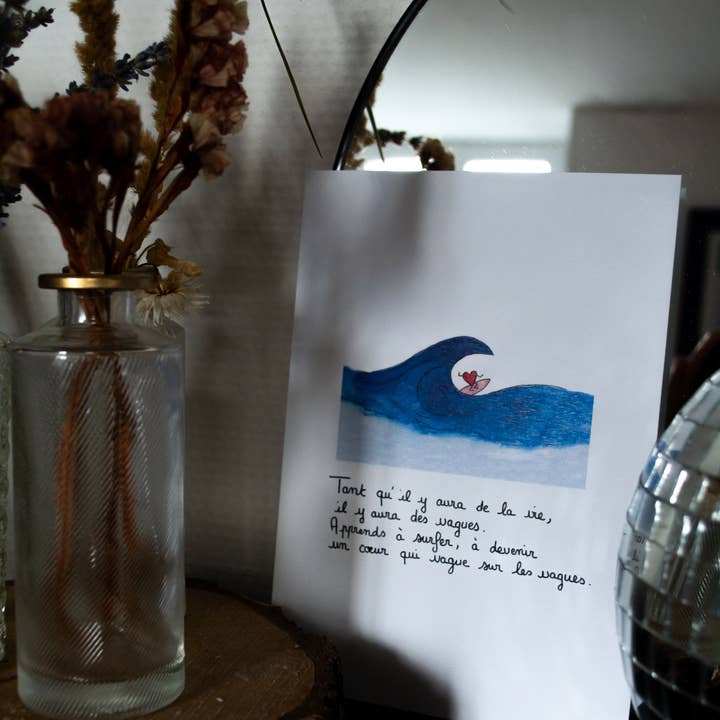 Ilustração "Enquanto Houver Ondas" por atacado de Grisbleu