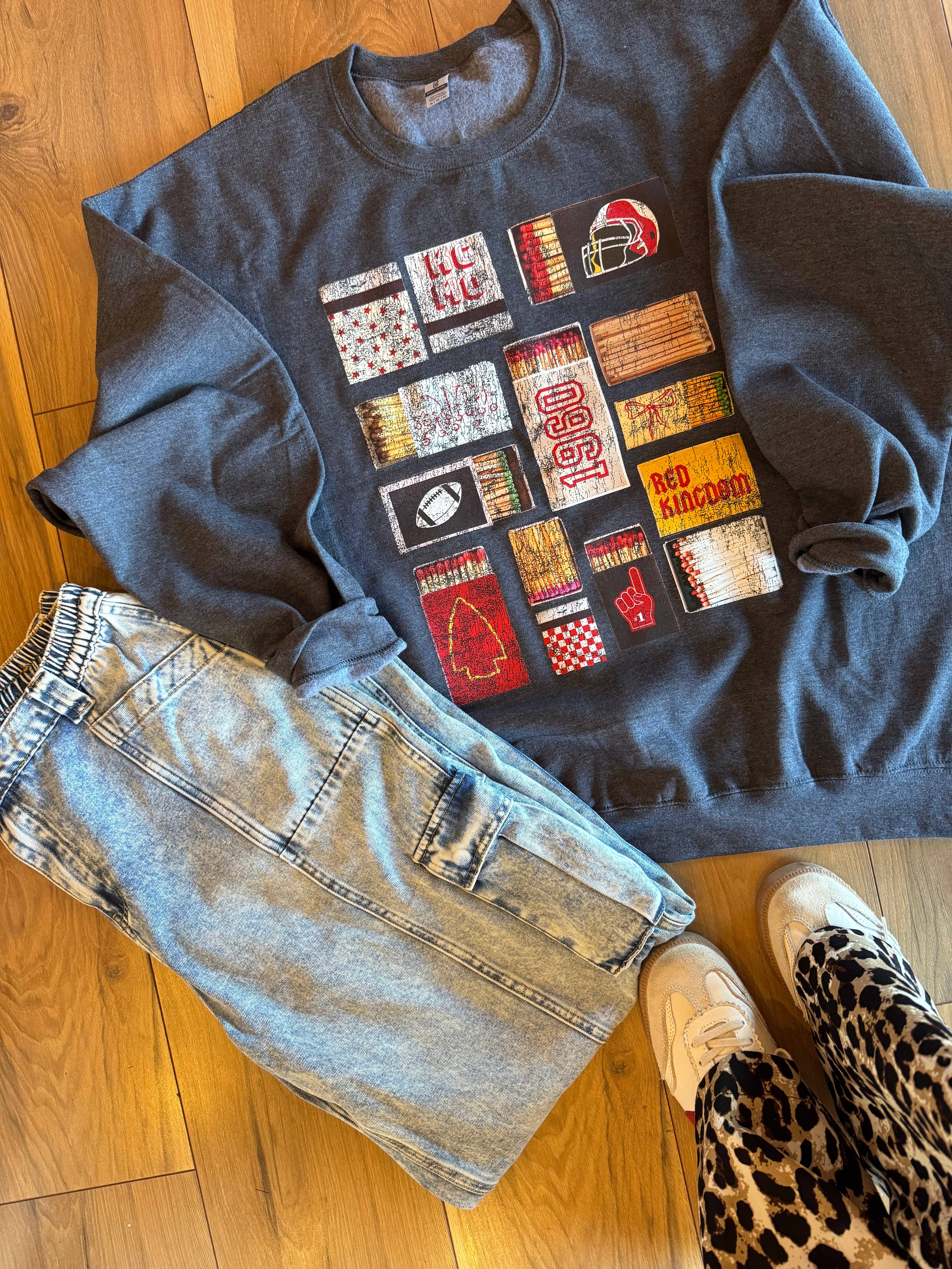 Jules Co - Wholesale Grafisch sweatshirt - Dames - KC Matchbox Sweater2