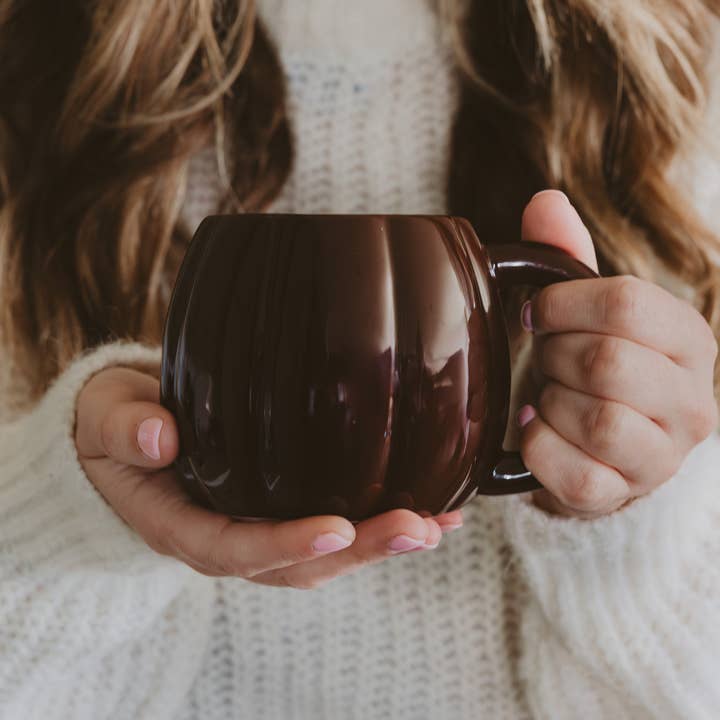 Sweet Water Decor - Vendita all'ingrosso Tazza - Tazza da caffè con zucca marrone - Decorazioni e regali autunnali1