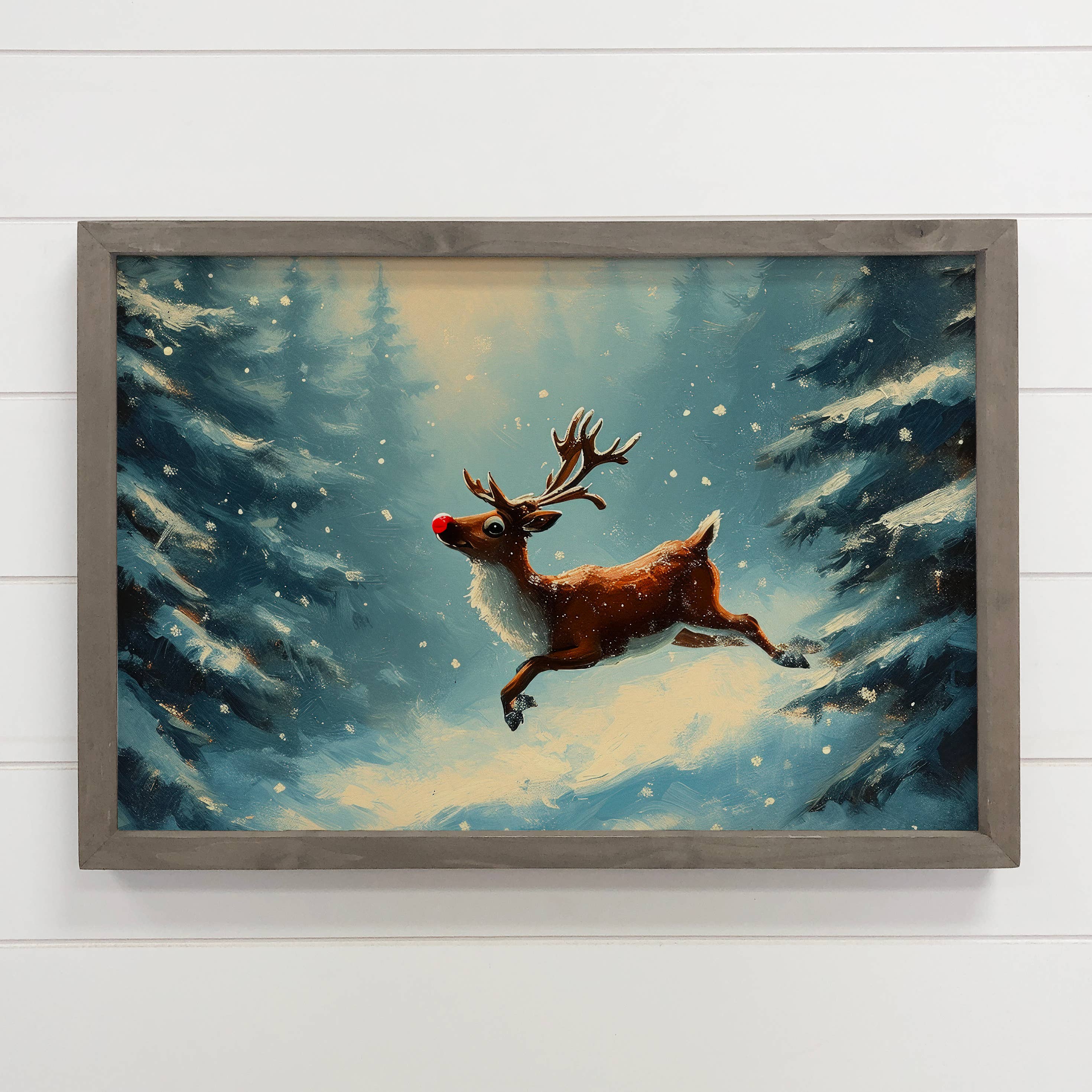 Hangout Home – wholesale Art print – Rudolph the Red Nosed Reindeer - Christmas Canvas Art 2