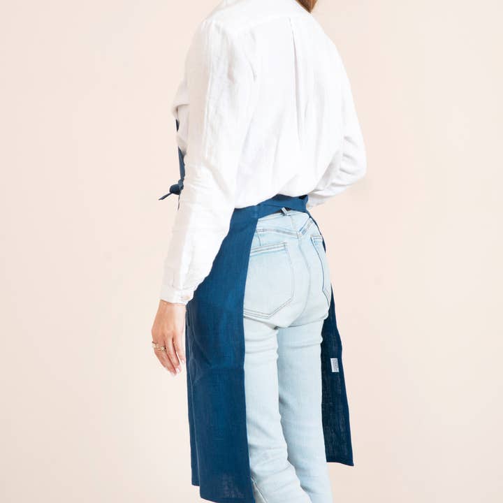 LinenQ – Engroshandel Forklæde – Linnedforklæde med lommer i forskellige farver21