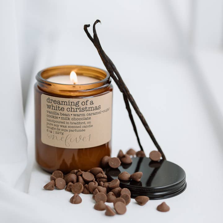 drömmer om en vit jul- soja vaxljus WINTER HOLIDAY för wholesale av onefive1