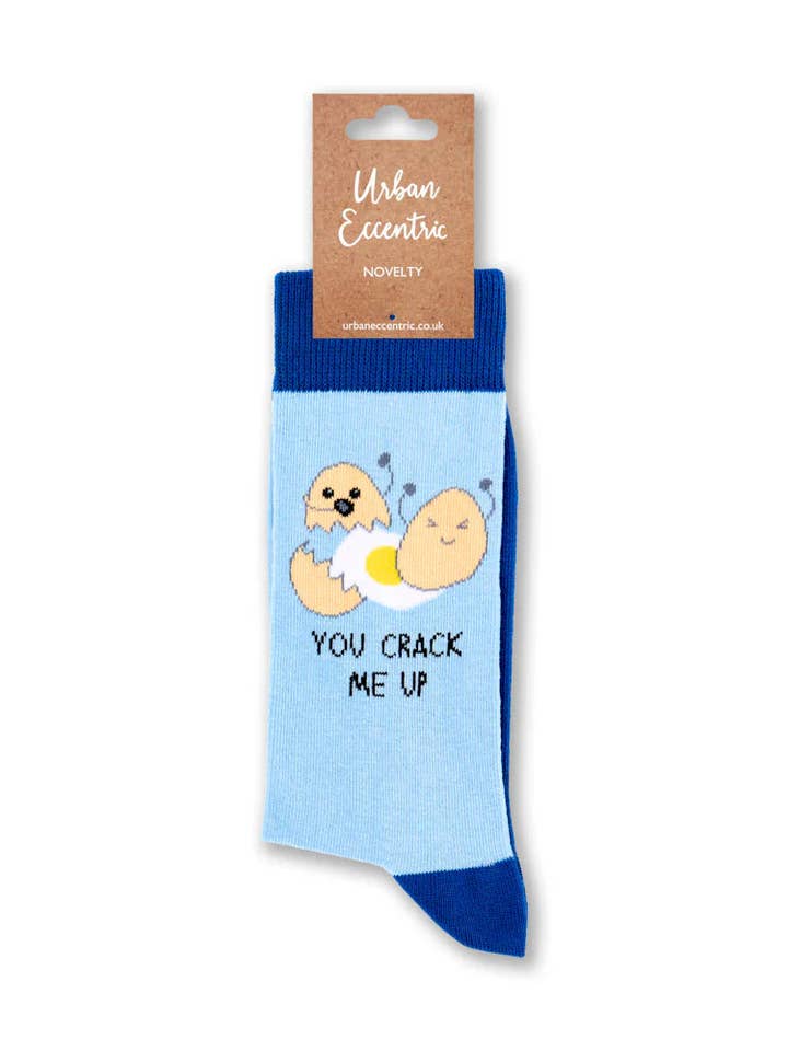 You crack me up Socks for wholesale by Sara's threads