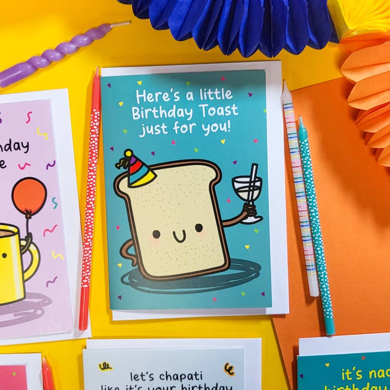 The Playful Indian – postal de parabéns por atacado – Um Pequeno Brinde de Aniversário Just Far You Card1