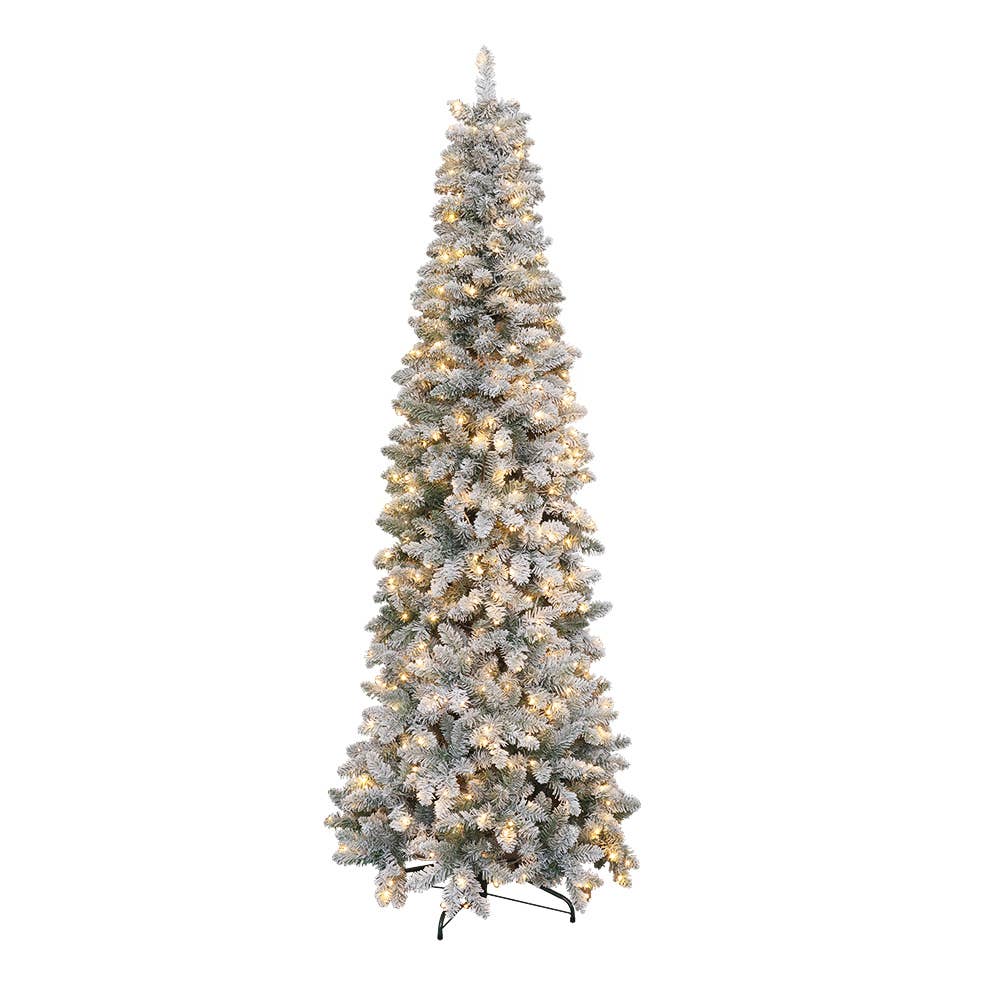 Abble - Wholesale Artificial Christmas Tree - Pre-Lit Snow Flocked Artificial Christmas Tree5