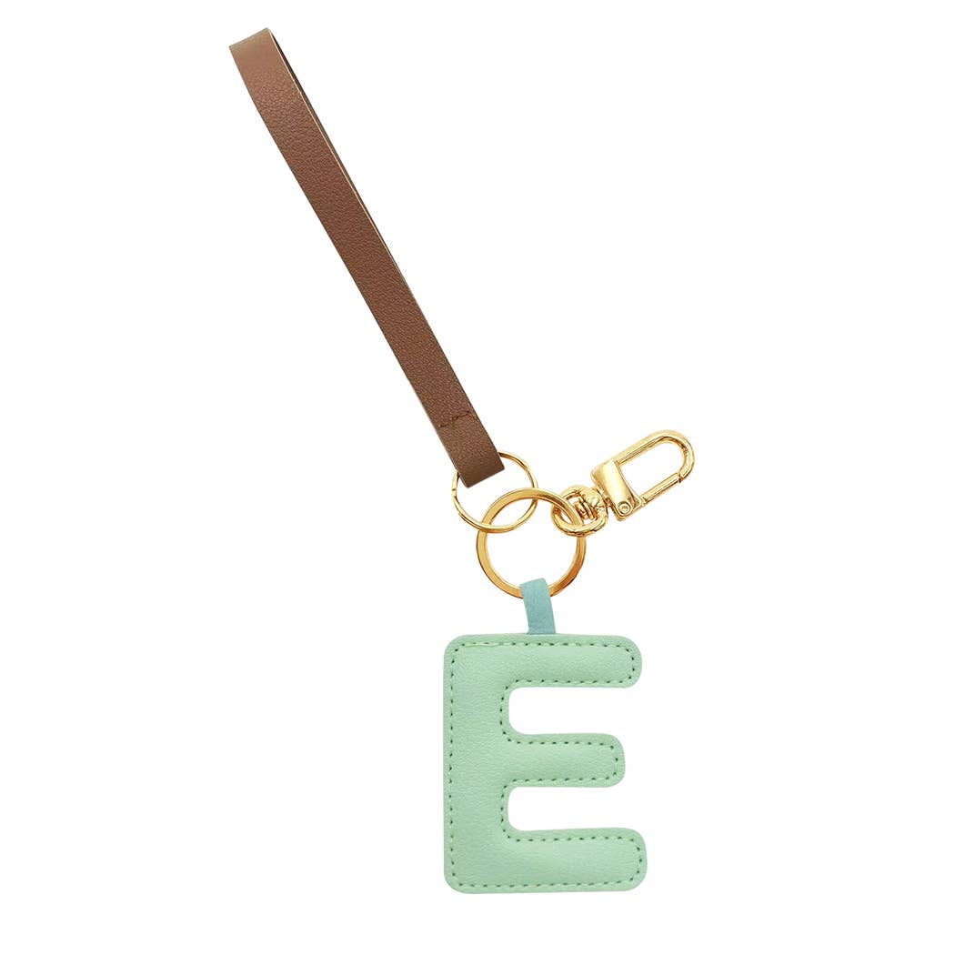 Fashion City – wholesale Keychain – Women's – Alphabet Faux Leather Key Chain Bag Charm8