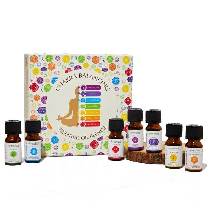 7 Chakra Essential Oil Diffuser Blend Gift Set for wholesale by Aromafume