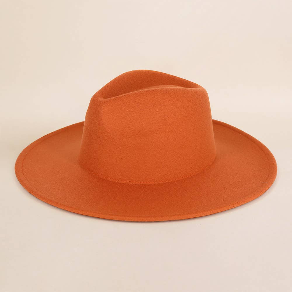 Sensibling Corp. - Vente Chapeau en feutre - femme - Chapeau Fedora à Large Bord Structuré et Solide10
