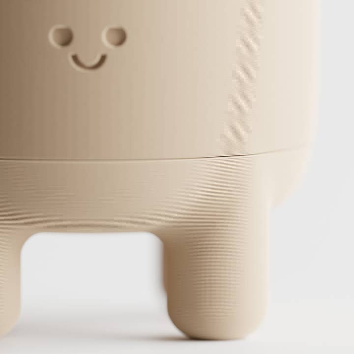 The Butler's Company - Wholesale Plant pot - Happy Smiley Face Planter with Drip Tray Solid Colors2