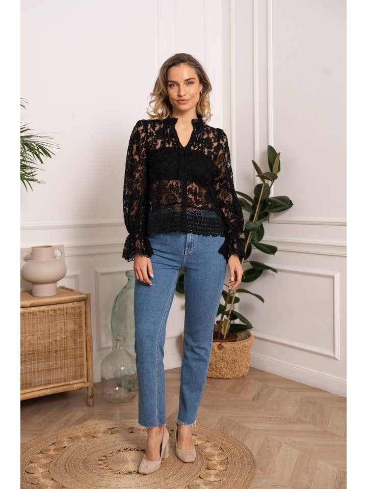 CHOKLATE PARIS - Wholesale Blouse - Women's - Bohemian lace blouse - 810167