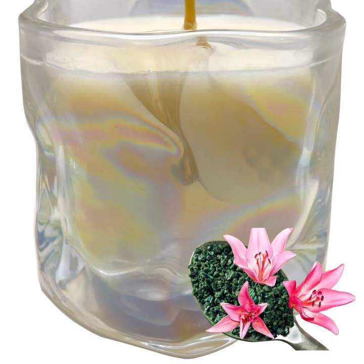 Under The Sea Candle: Flowering Lichen Scent by GlitterWicks for wholesale by Glitterwicks