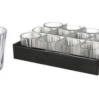 Teelichthalter Windlicht Glas Teelichter klar Kerzengläser Teelichtgläser 12 Stück für den Großhandel von Meinposten