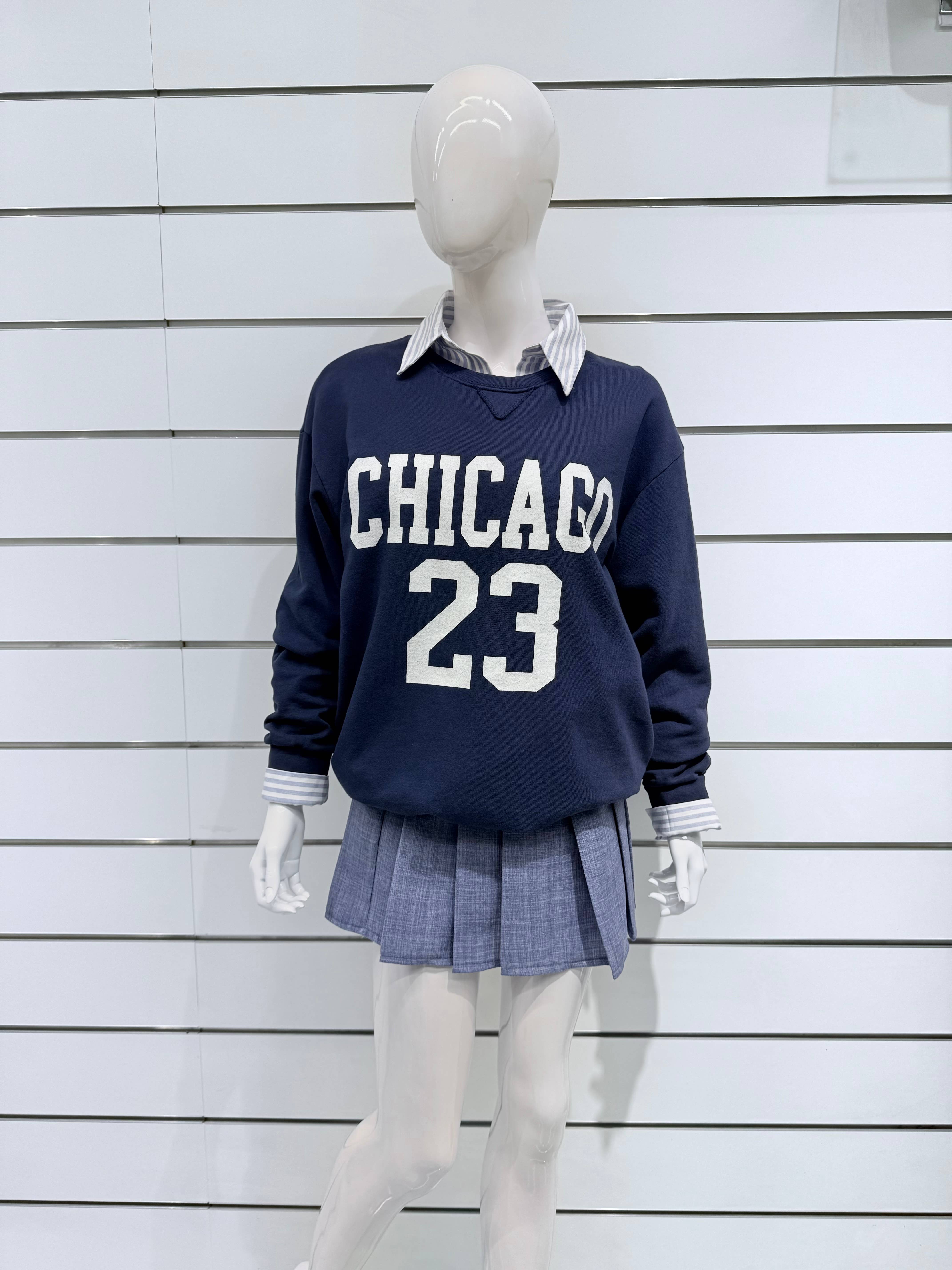 Chilli Girl Collection – wholesale Sweatshirt - Dam – Chicago 23 sweatshirt med rund halsringning1