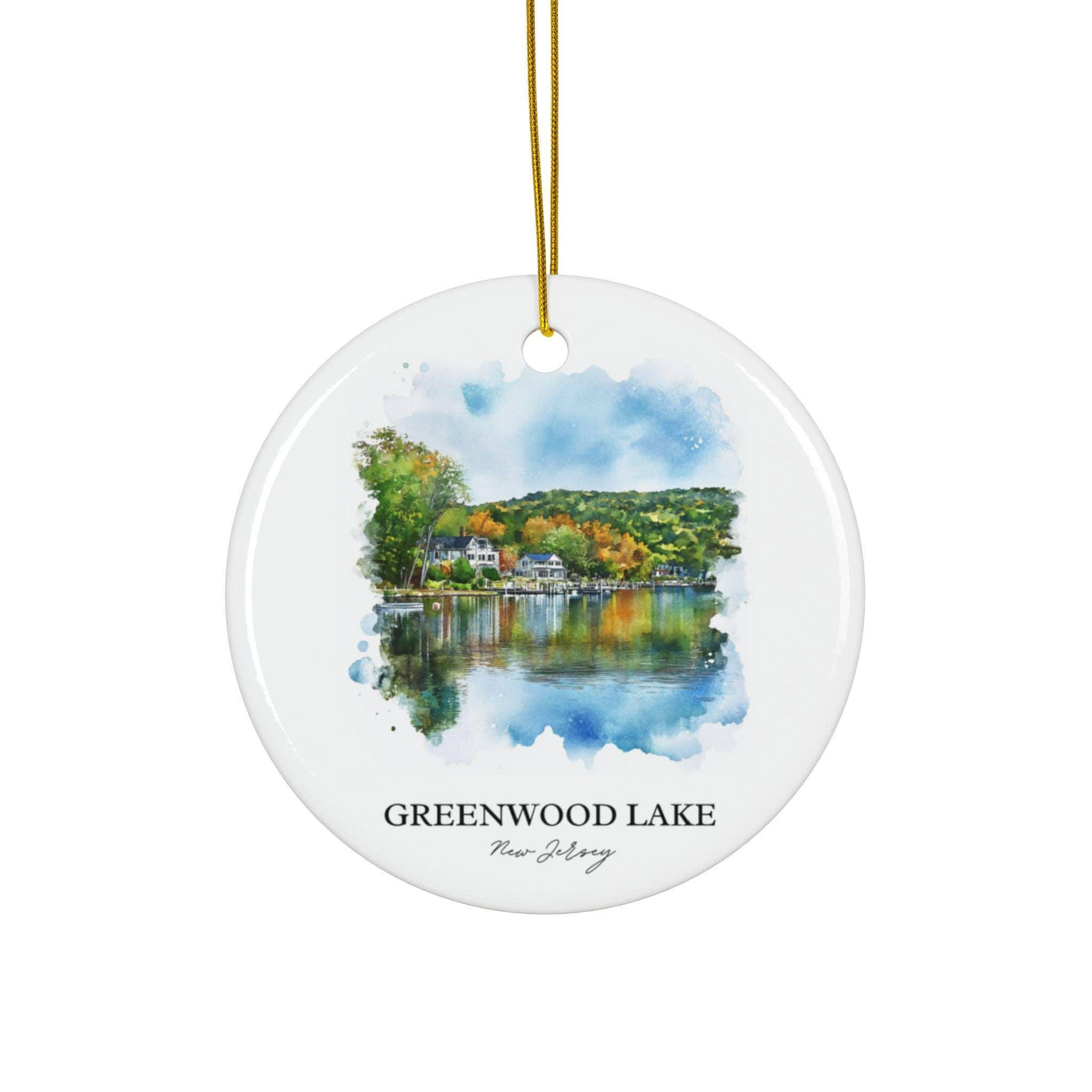 Premium Travel Art - Vente Objets de décoration - Ornement de Greenwood Lake | Souvenir authentique du NJ0