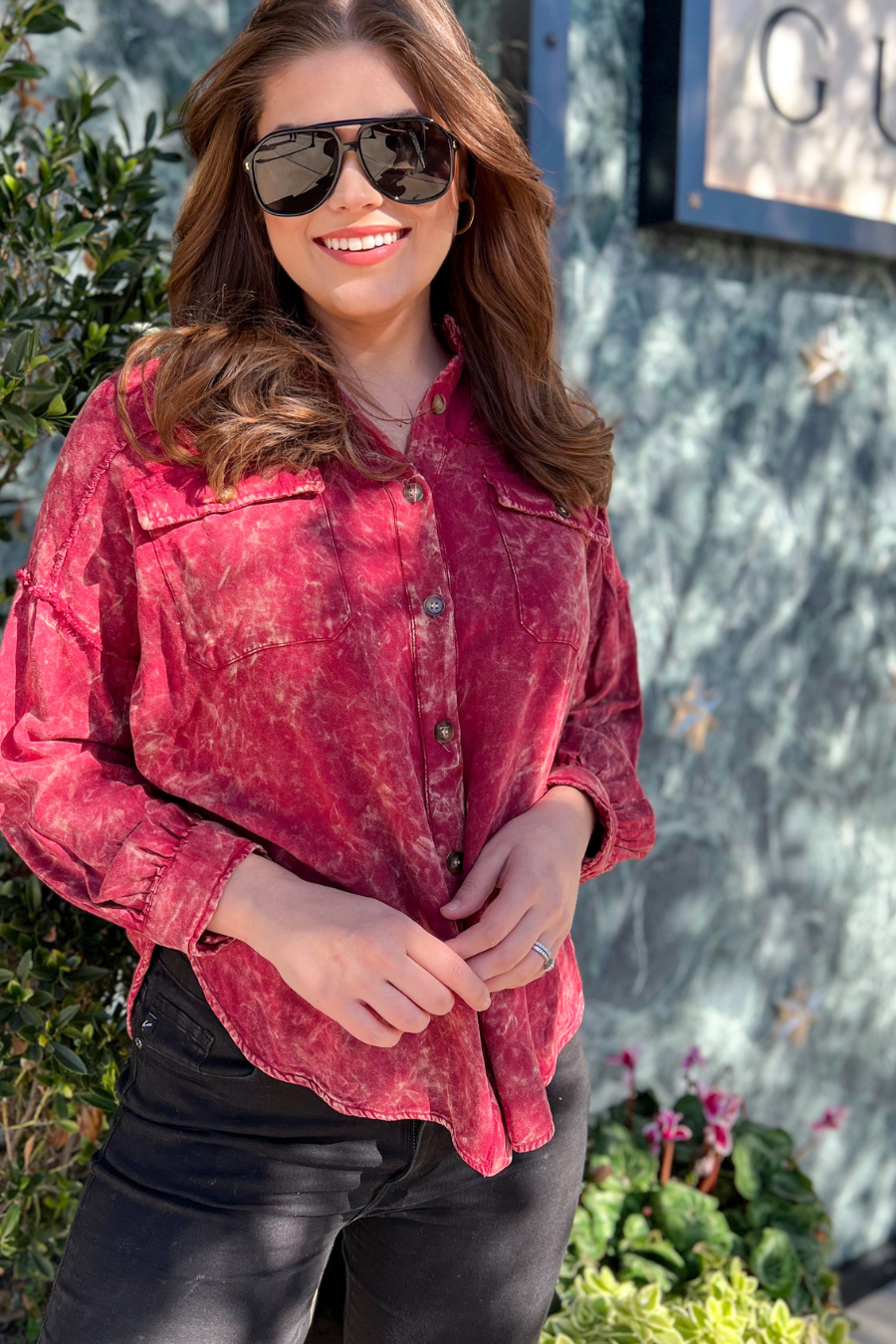 Jess Lea - Wholesale Button Down Shirt - Women's - Dean Button Up Top25