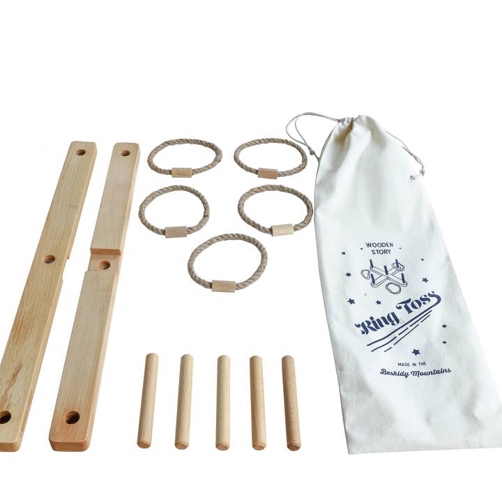 Wooden Story - Vendita all'ingrosso Giocattolo in legno - Bambini - Lancio degli anelli - gioco di abilità