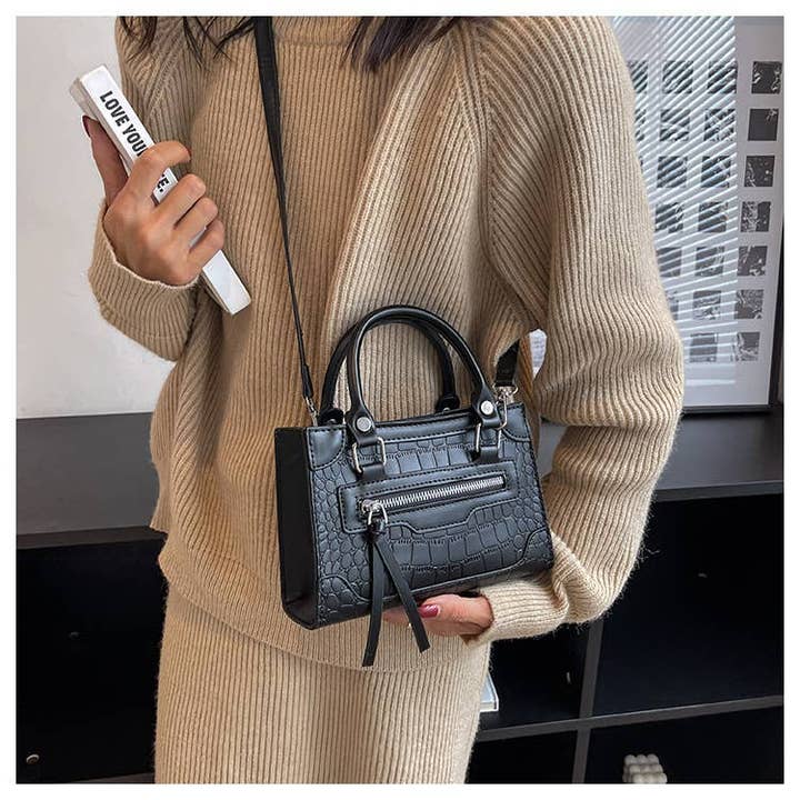 Jewelry-2-Slay - Wholesale Top Handle Bag - Women's - Mini Croc10