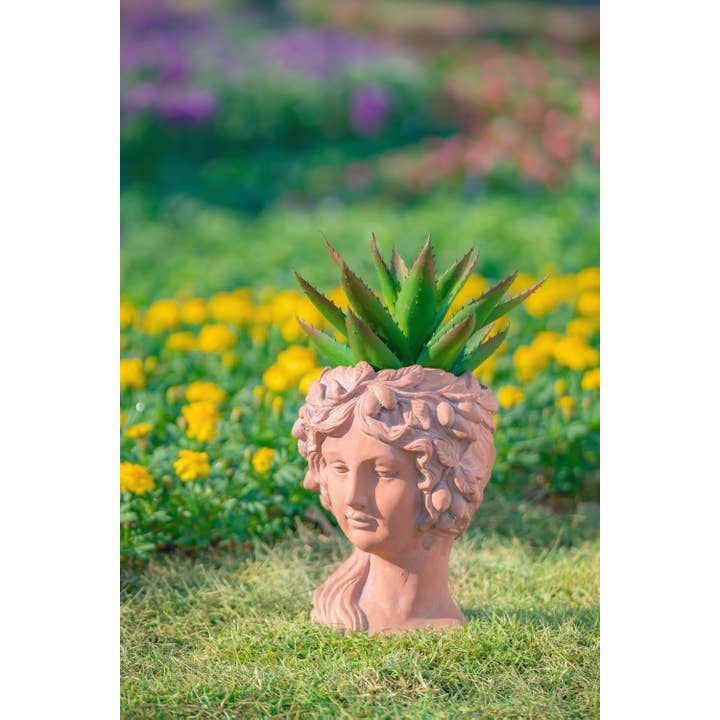 A&B Home Group Inc. - Wholesale Plant Pot - 8x9x11.5" Grecian Muse Cement Planter6
