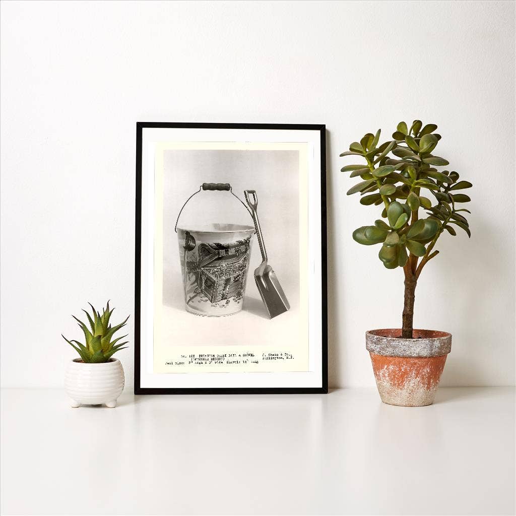 Found Image Press - Wholesale Art Print - Art Print AC-439 Beach Pail and Shovel1
