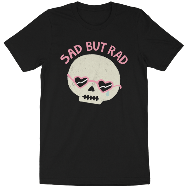 Wicked Clothes - Venta al por mayor Camiseta serigrafiada - Mujer - Camisa «Sad But Rad»2